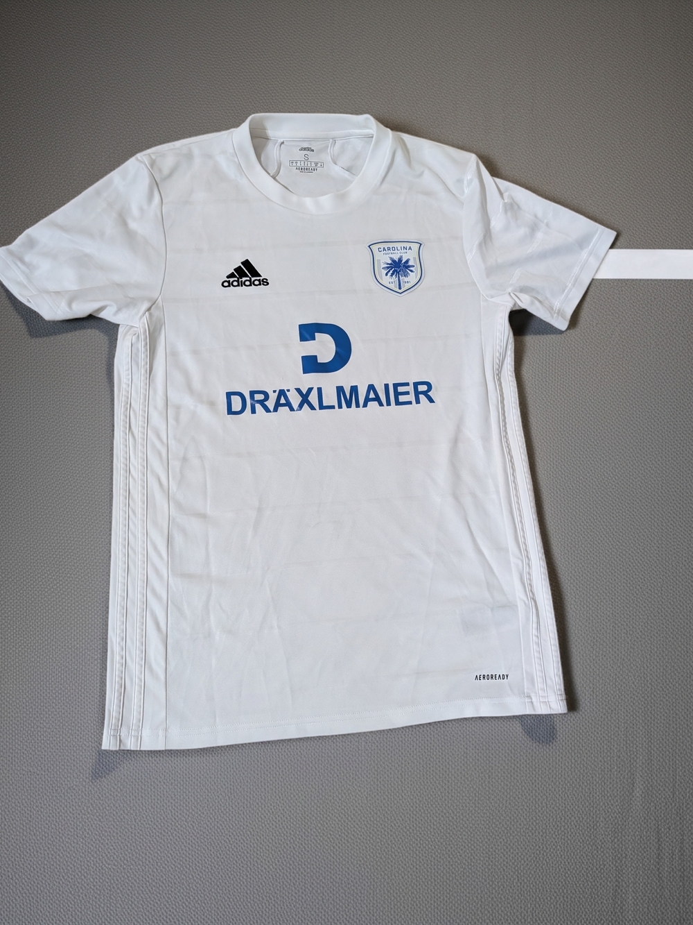 Adidas Aeroready Small White Carolina DRÄXLMAIER Soccer Jersey